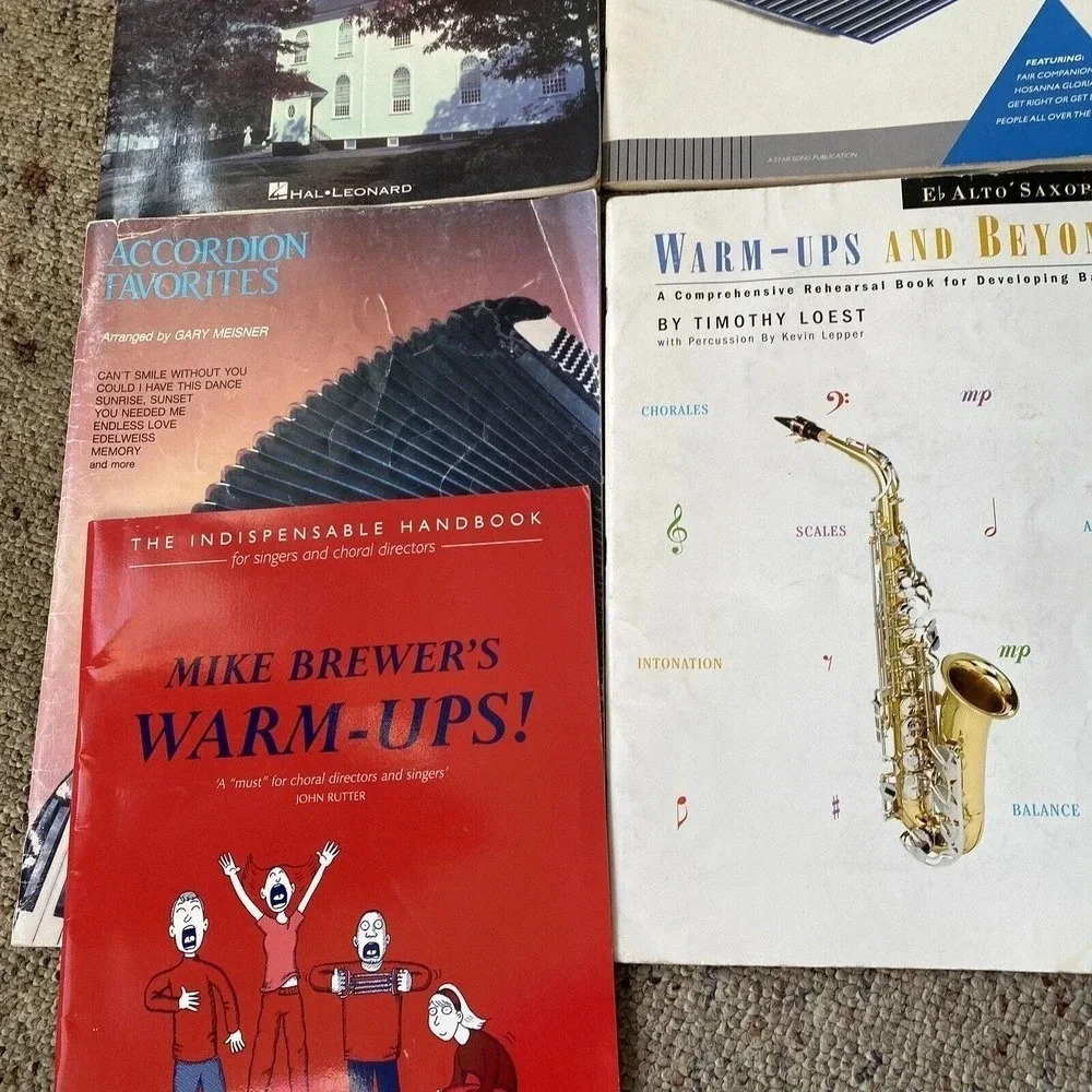 VTG Music Songbooks Contemporary Christian Piano Solo Accordion Favorite 5 Books